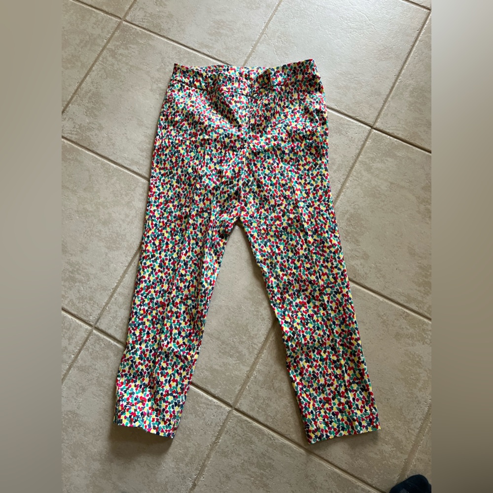 Slimsation By Multiples Multicolor Confetti Print Trousers